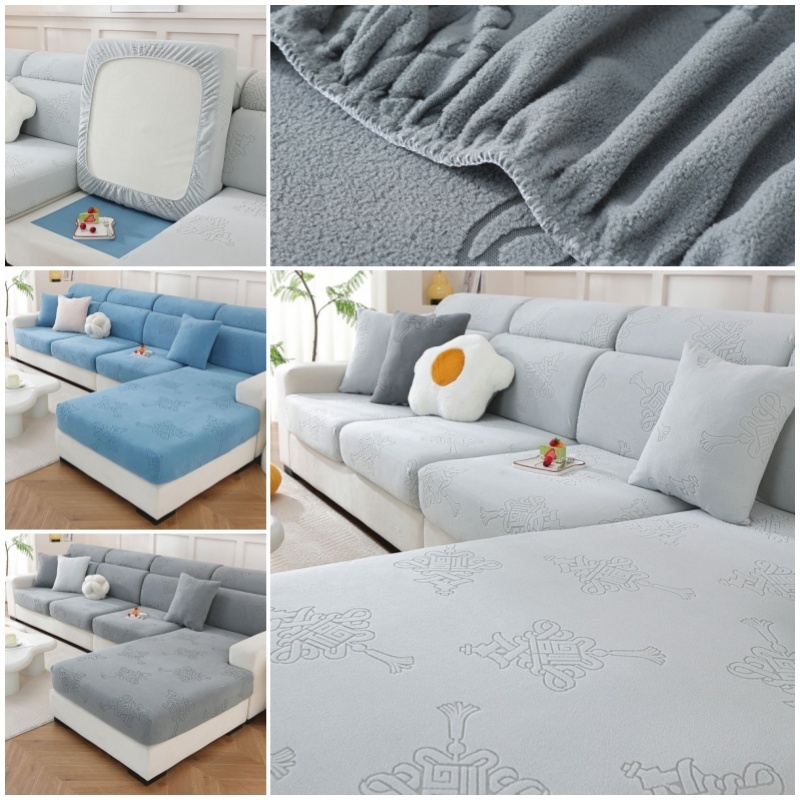 Outdoor Furniture Plus - ผ้าคลุมโซฟาหรูหรา ใช้ได้ทุกฤดู แบบสวมได้ทุกขนาด ป้องกันการลื่น ป้องกันฝุ่น ป้องกันรอยขีดข่วน