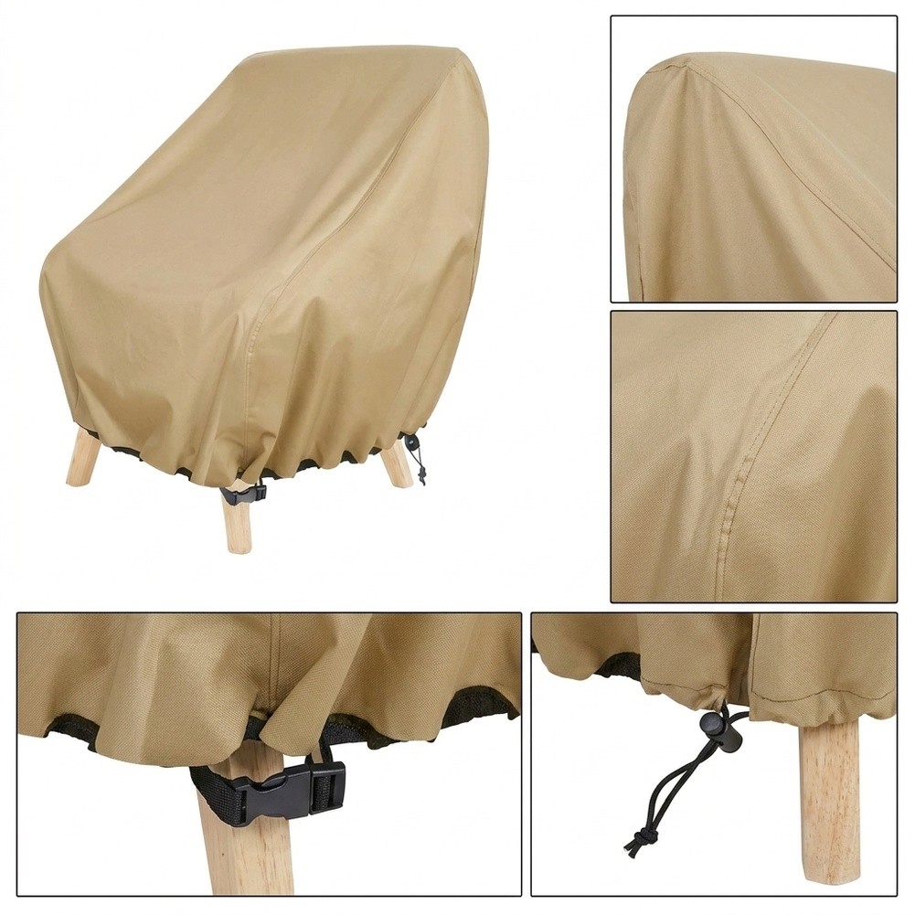 Outdoor Furniture Covers Waterproof - ผ้าคลุมเก้าอี้สนามกันน้ำ สำหรับเก้าอี้สนามแบบลึก ขนาด 35 กว้าง x