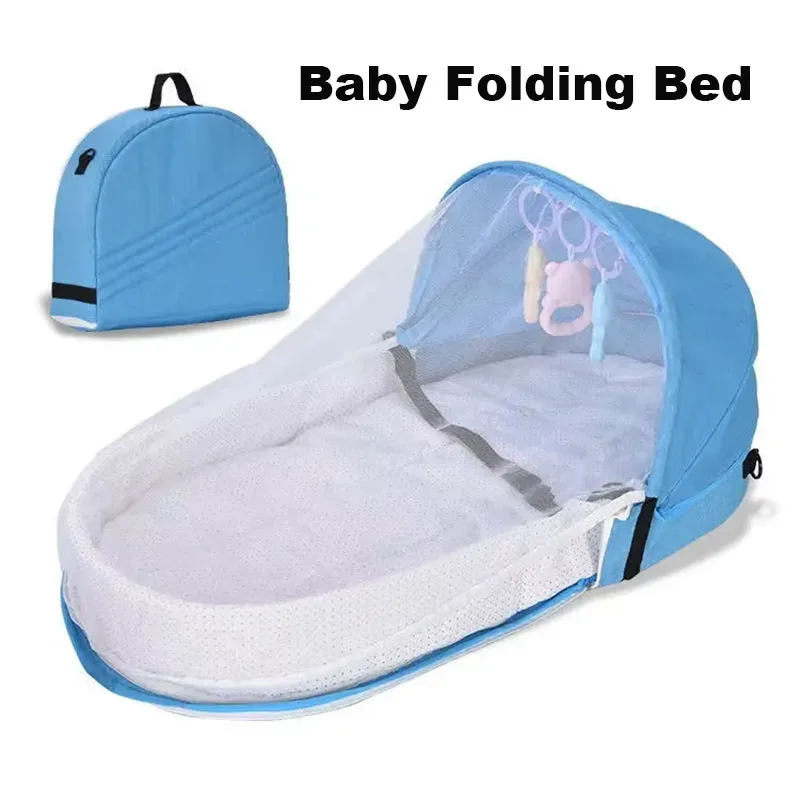 Outdoor Daybed Sofa - เตียงเด็กสะดวกพับป้องกันความดันเปลเด็กสุทธิและกันสาดทารกแรกเกิดแยก Biomimetic Outdoor Travel เปลเด็ก