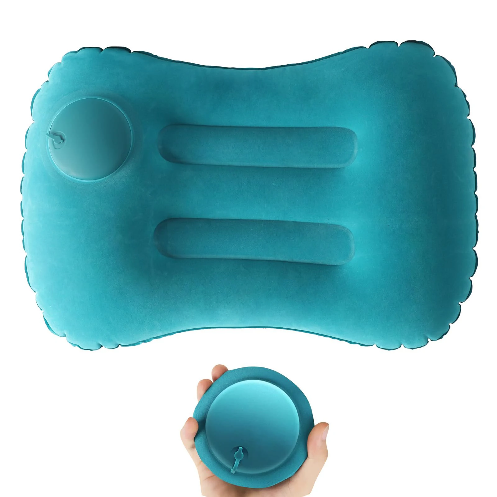 Outdoor Furniture Pillows - หมอนเป่าลมแบบพกพาที่สะดวกสบาย, หมอนตั้งแคมป์, หมอนสระว่ายน้ํา, หมอนรถนุ่มพิเศษสําหรับการรองรับคอและเอว