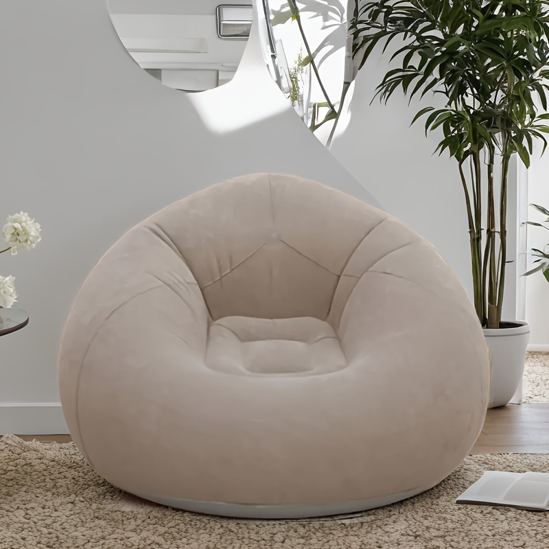 Outdoor Daybed Sofa - Flocked PVC Inflatable โซฟาเก้าอี้ - เตียงเลานจ์แบบพกพาสําหรับ
