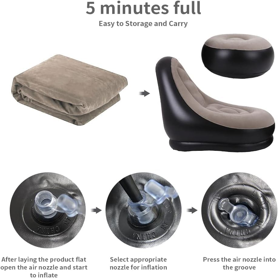 ชุดโซฟาเป่าลมแบบพับได้ 2 ชิ้น  - Outdoor Daybed Sofa บทวิจารณ์และราคา