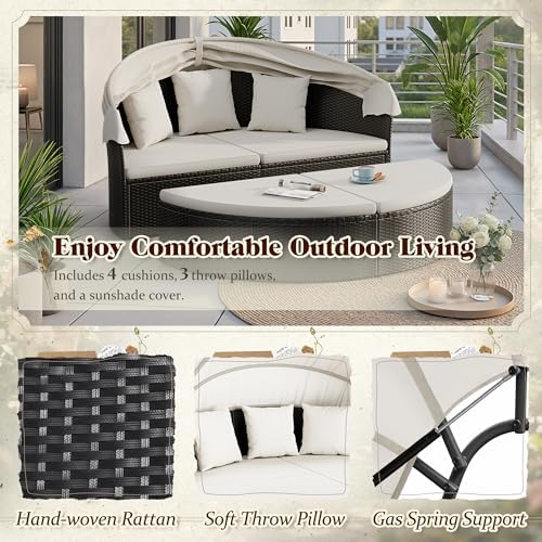 ชุดเฟอร์นิเจอร์ระเบียงกลางแจ้ง - Outdoor Daybed Sofa บทวิจารณ์และราคา