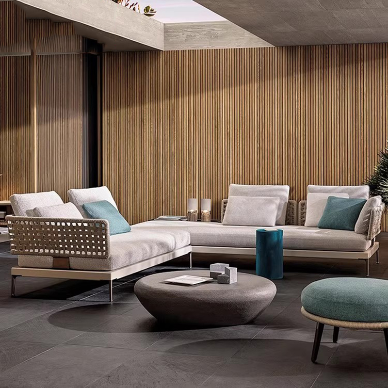 ชุดเฟอร์นิเจอร์สวนไม้สไตล์นอร์ - Rattan Lounge Set บทวิจารณ์และราคา