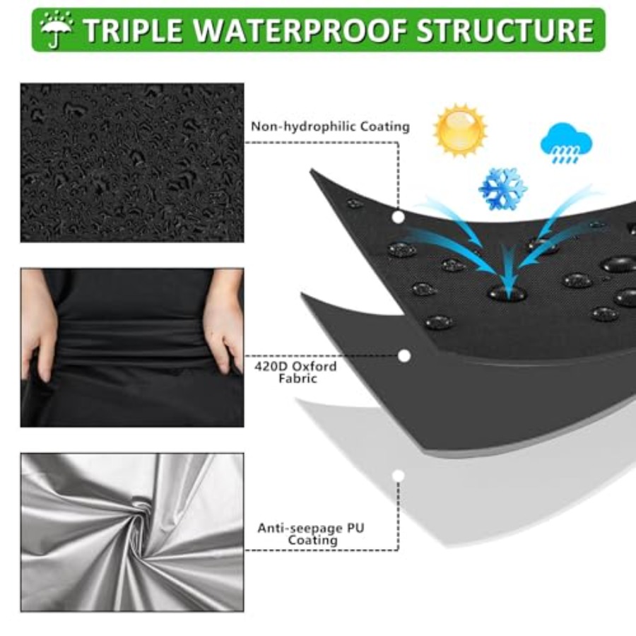 ผ้าคลุมเฟอร์นิเจอร์ลานบ้านทรงก - Outdoor Furniture Covers Waterproof บทวิจารณ์และราคา