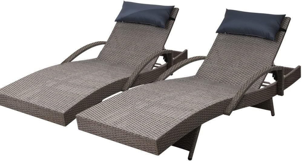 เก้าอี้พักผ่อนปรับเอนได้ 4 ระด - Rattan Lounge Set บทวิจารณ์และราคา