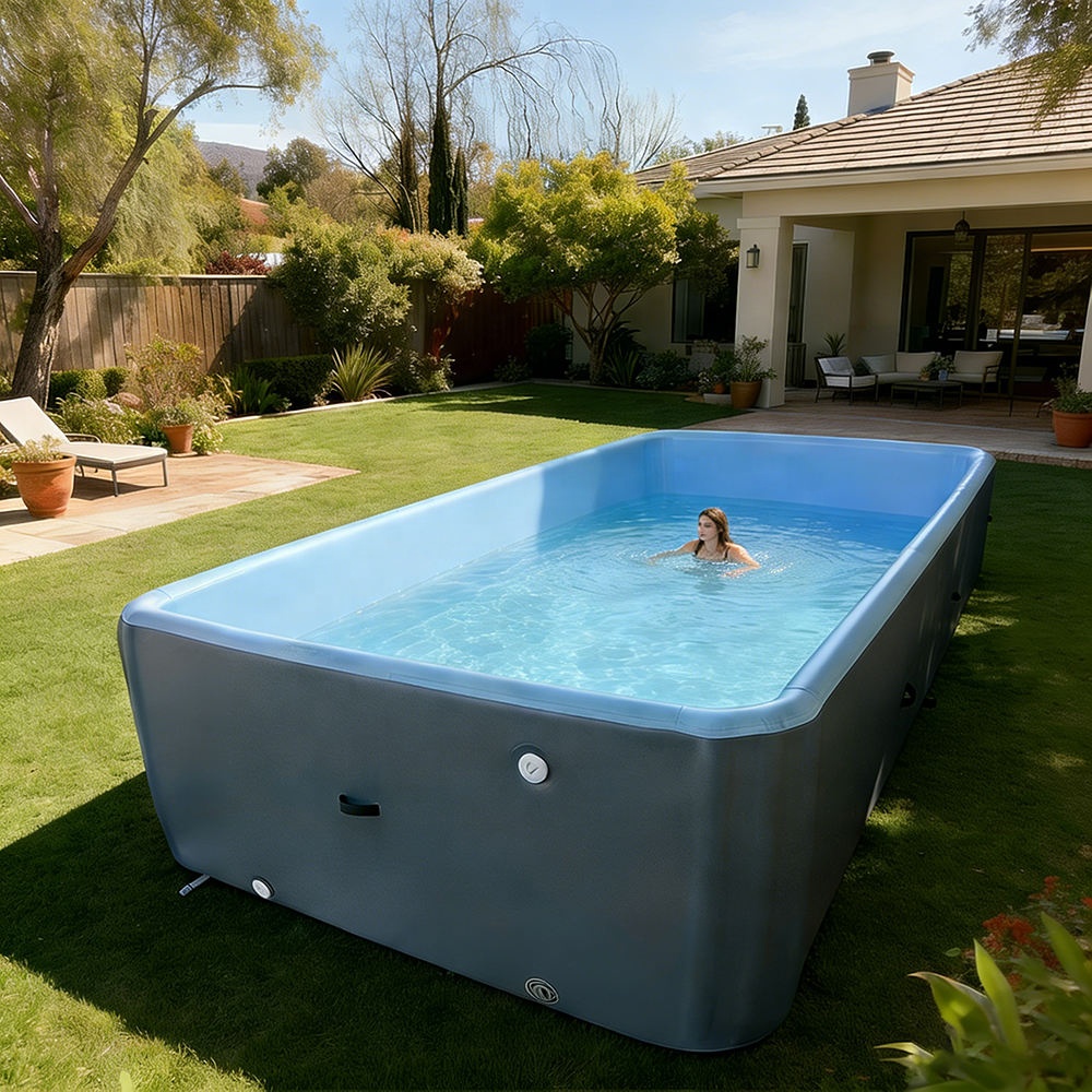 สระว่ายน้ำเป่าลมแบบพับได้ วัสด - Outdoor Furniture Kids บทวิจารณ์และราคา