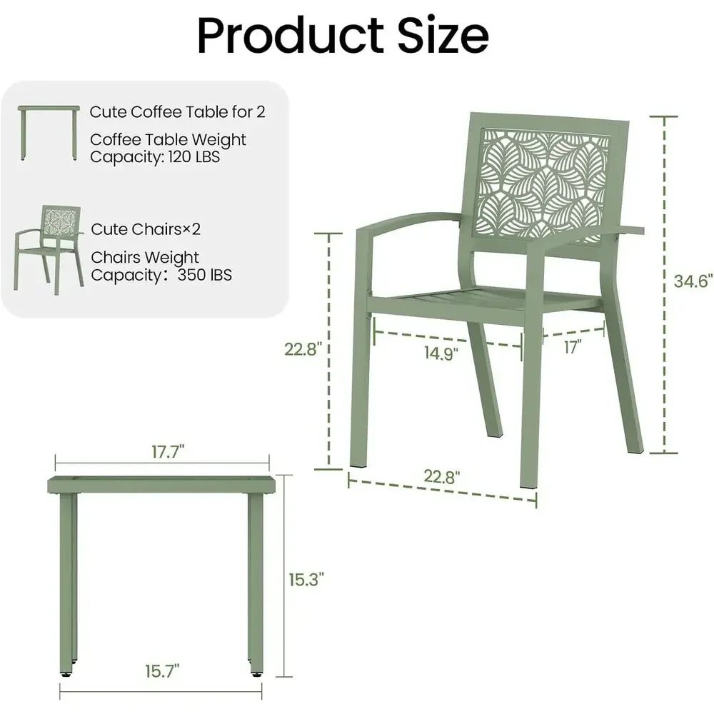 ชุดบิสโทรกลางแจ้ง 3 ชิ้น เฟอร์ - Outdoor Furniture Green บทวิจารณ์และราคา