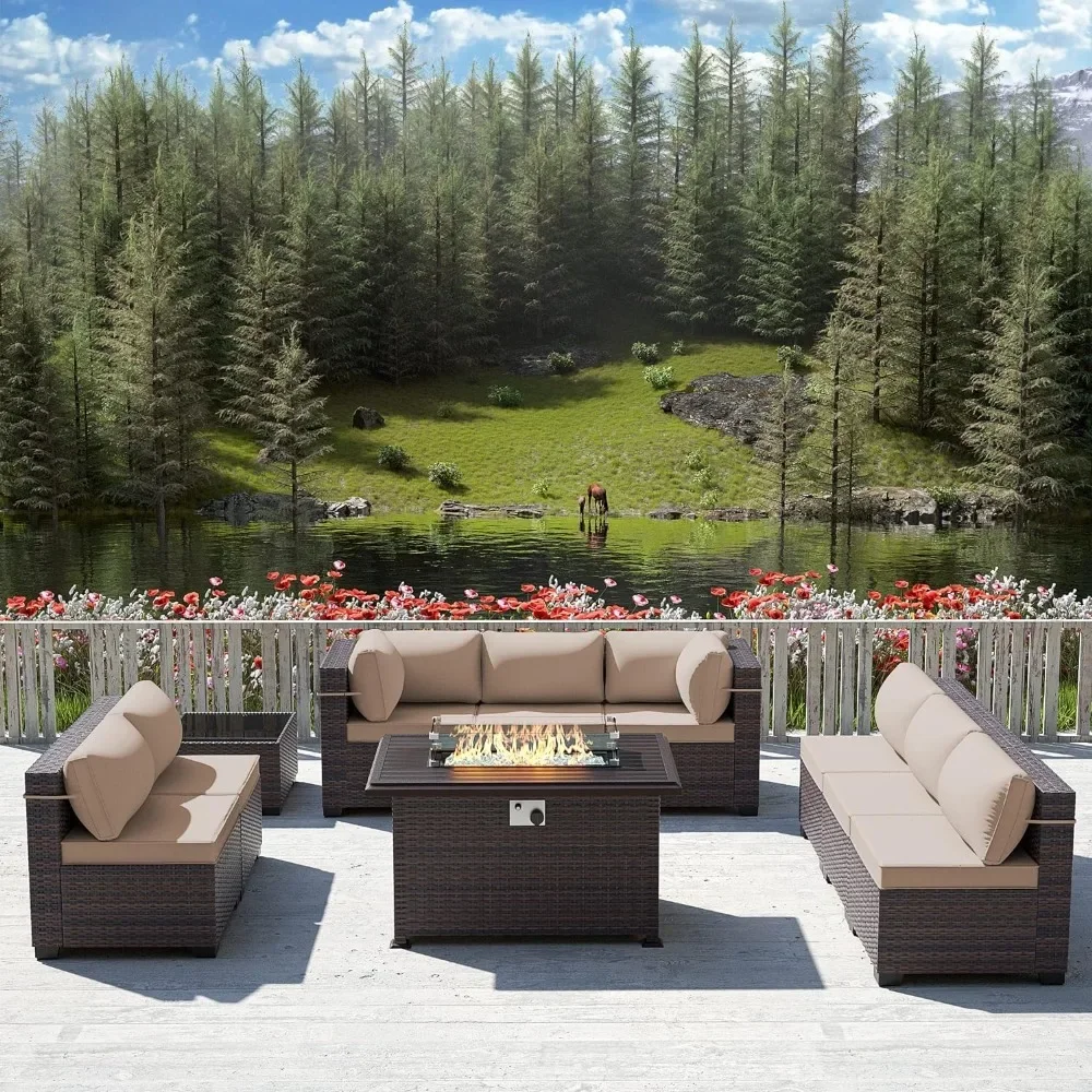 -ชุดเฟอร์นิเจอร์ลานพร้อมโต๊ะหล - Outdoor Furniture Fire Table บทวิจารณ์และราคา
