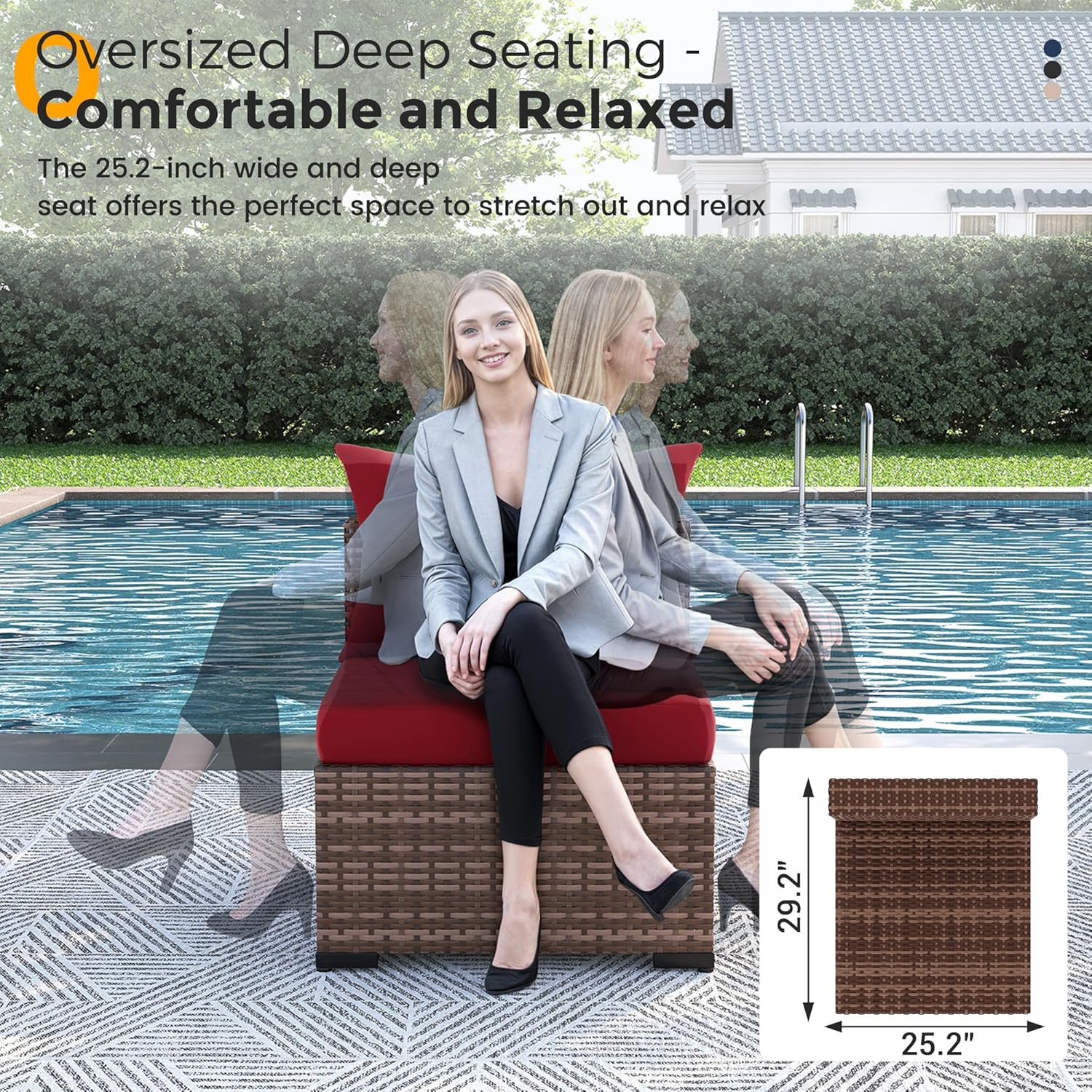 ชุดโซฟาหวาย 8 ชิ้น สำหรับทุกสภ - Outdoor Furniture Fire Table บทวิจารณ์และราคา