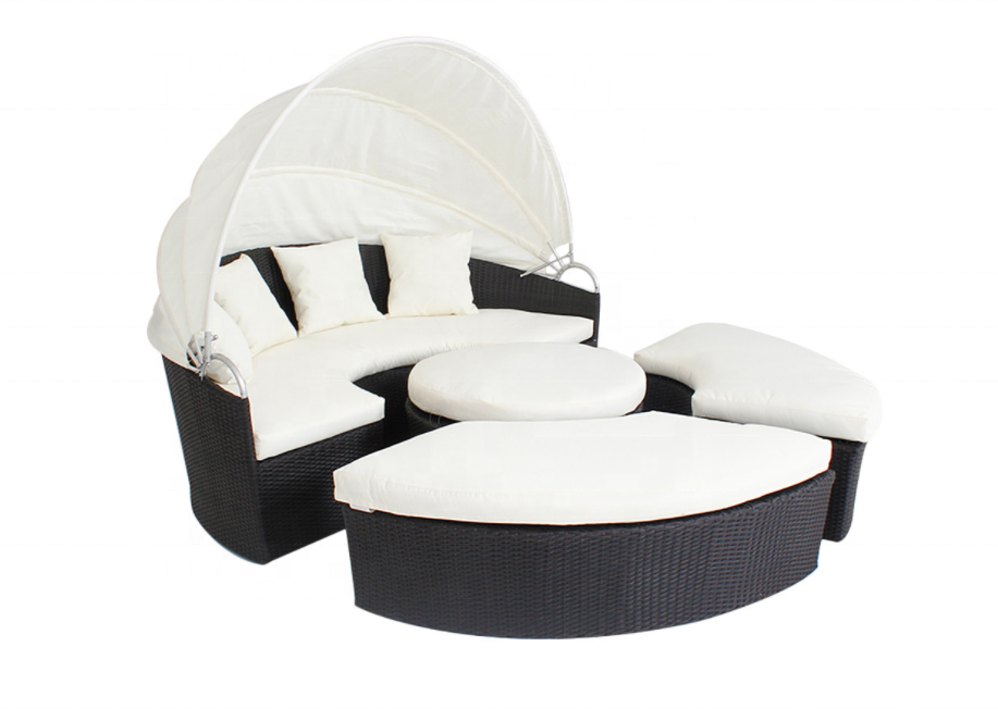 ชุดโซฟาหวายกลางแจ้งแบบกลมพร้อม - Outdoor Daybed Sofa บทวิจารณ์และราคา