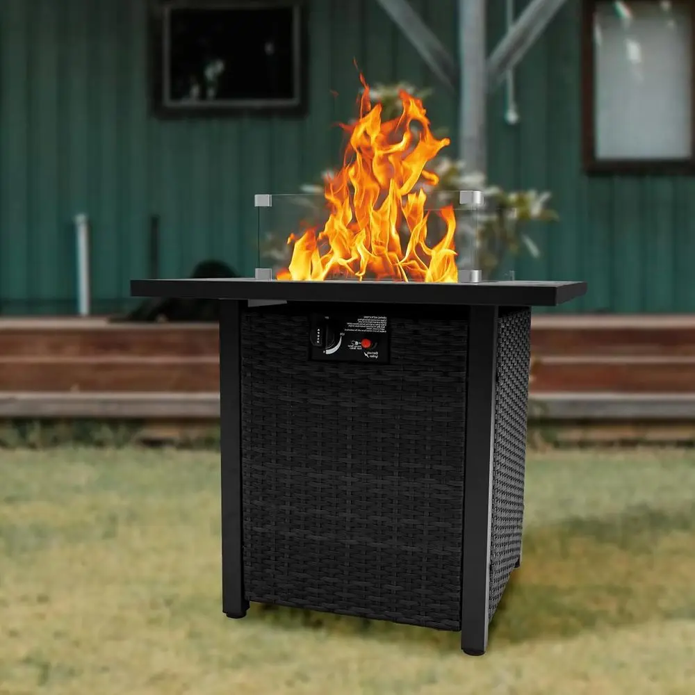 ชุดเฟอร์นิเจอร์หวายสำหรับลานกล - Outdoor Furniture Fire Table บทวิจารณ์และราคา