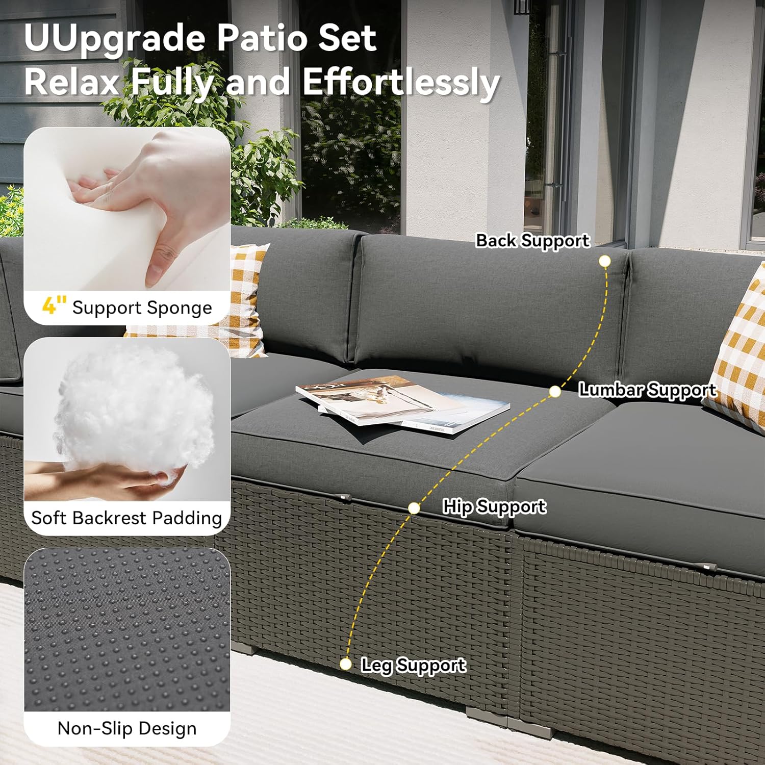 ชุดเฟอร์นิเจอร์ลานบ้านพร้อมโต๊ - Outdoor Furniture Fire Table บทวิจารณ์และราคา