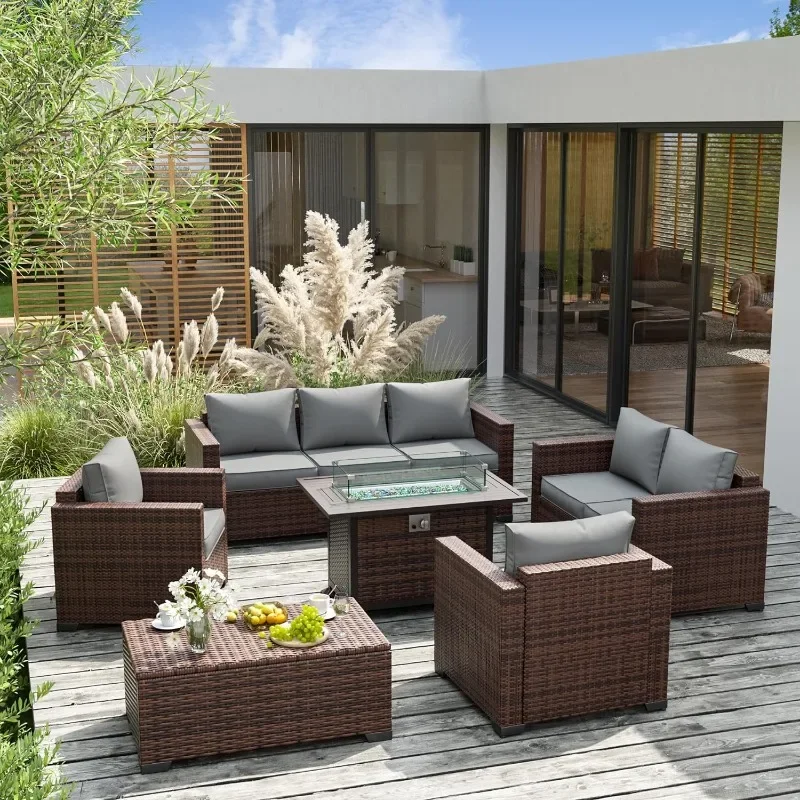 ชุดเฟอร์นิเจอร์พร้อมโต๊ะหลุมไฟ - Outdoor Furniture Fire Table บทวิจารณ์และราคา