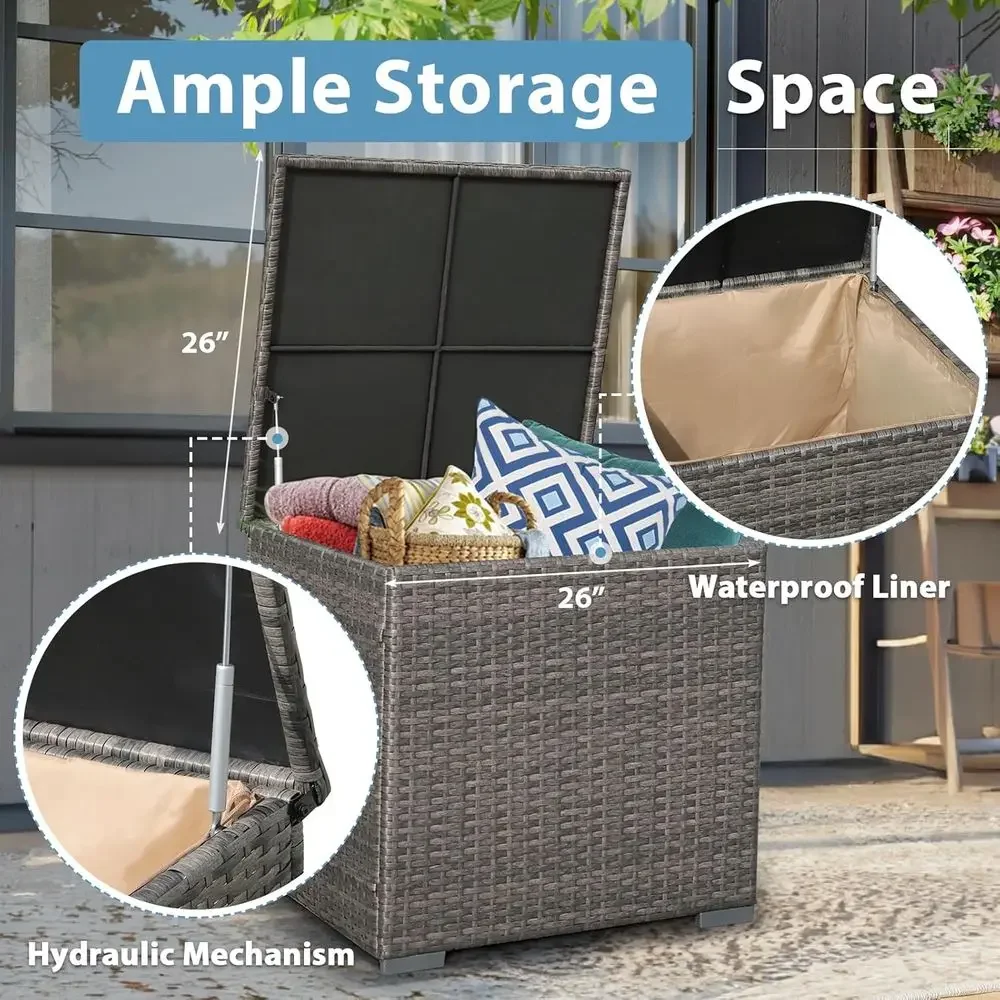 ชุดเฟอร์นิเจอร์ลานบ้าน 8 ชิ้น  - Outdoor Furniture Fire Table บทวิจารณ์และราคา