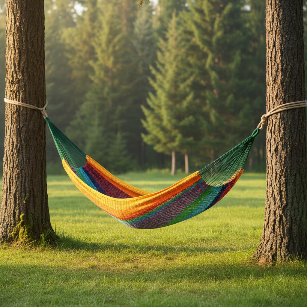 เปลญวนคู่ลายทางสีเขียว แดง และ - Outdoor Furniture Green บทวิจารณ์และราคา