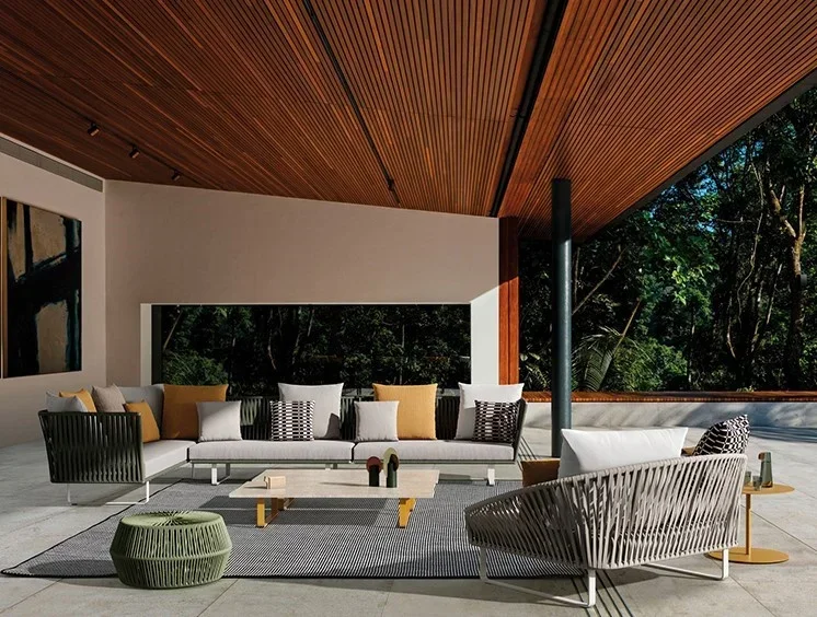 # โซฟาสวนชุดโซฟาหวาย Curl เก้า - Rattan Lounge Set บทวิจารณ์และราคา
