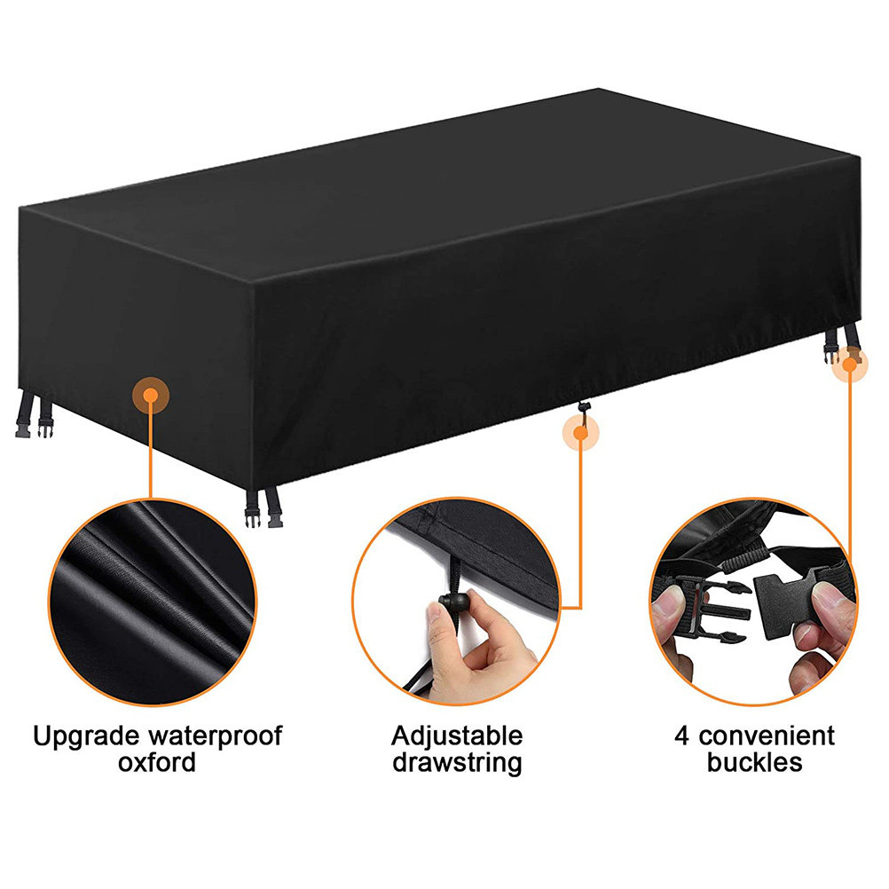 ผ้าคลุมโต๊ะสวนกันน้ำ ผ้าอ๊อกซ์ - Outdoor Furniture Covers Waterproof บทวิจารณ์และราคา