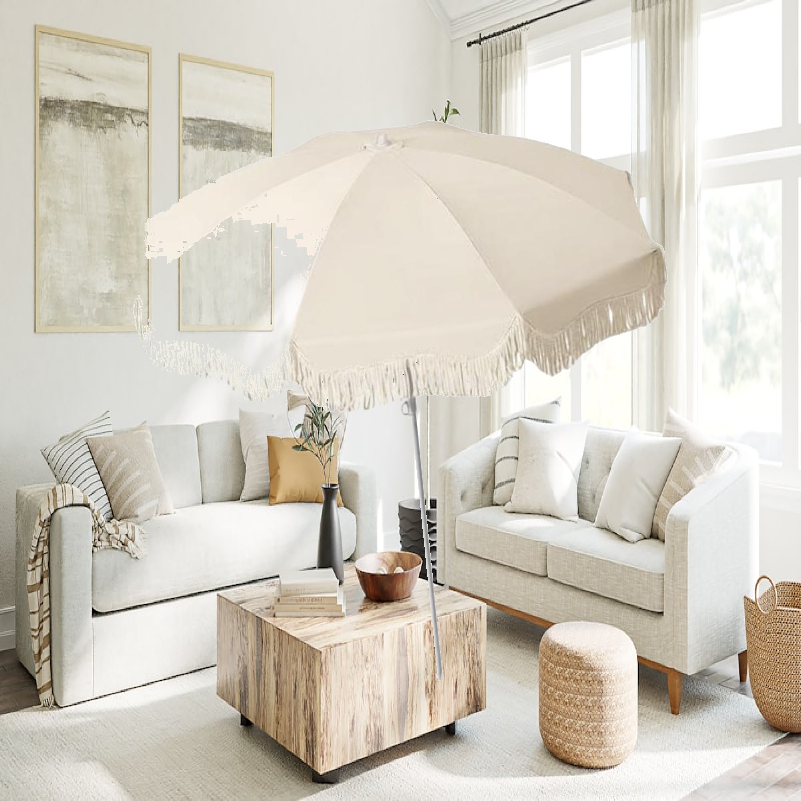 ร่มสนามแบบมีขอบ UPF50 พลัส ป้อ - Outdoor Furniture Plus บทวิจารณ์และราคา