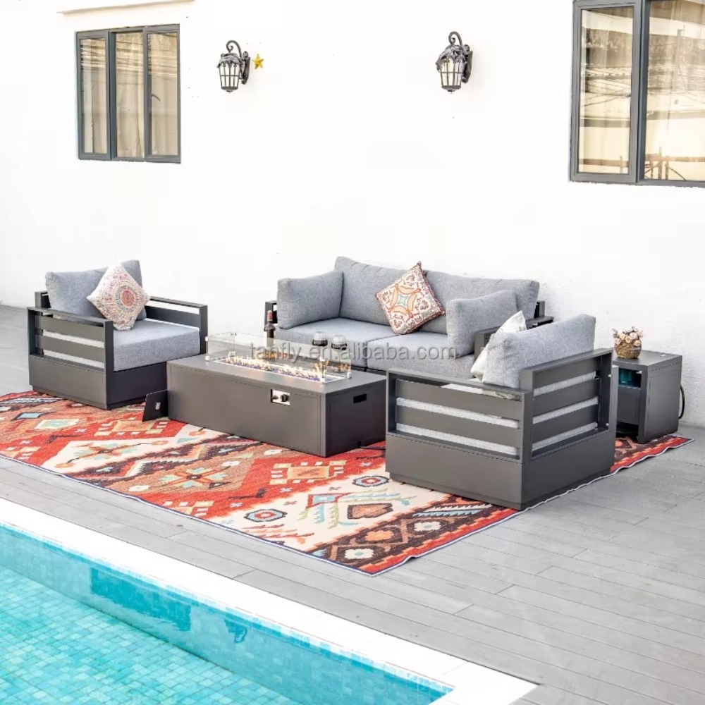 ชุดเฟอร์นิเจอร์กลางแจ้งสำหรับโ - Outdoor Furniture Fire Table บทวิจารณ์และราคา