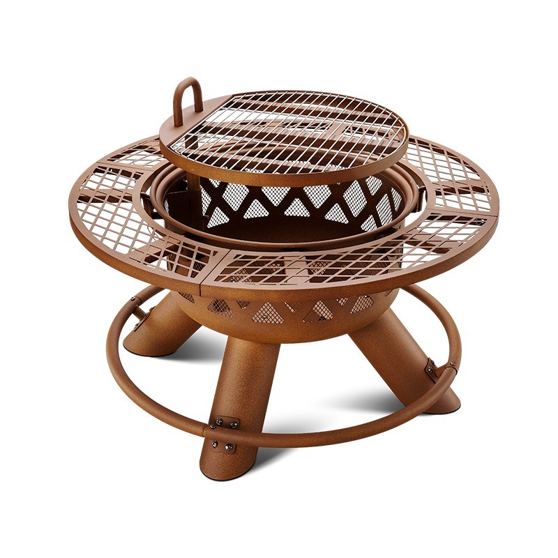 ชุดเตาบาร์บีคิวและเตาไฟอเนกประ - Outdoor Furniture Fire Table บทวิจารณ์และราคา