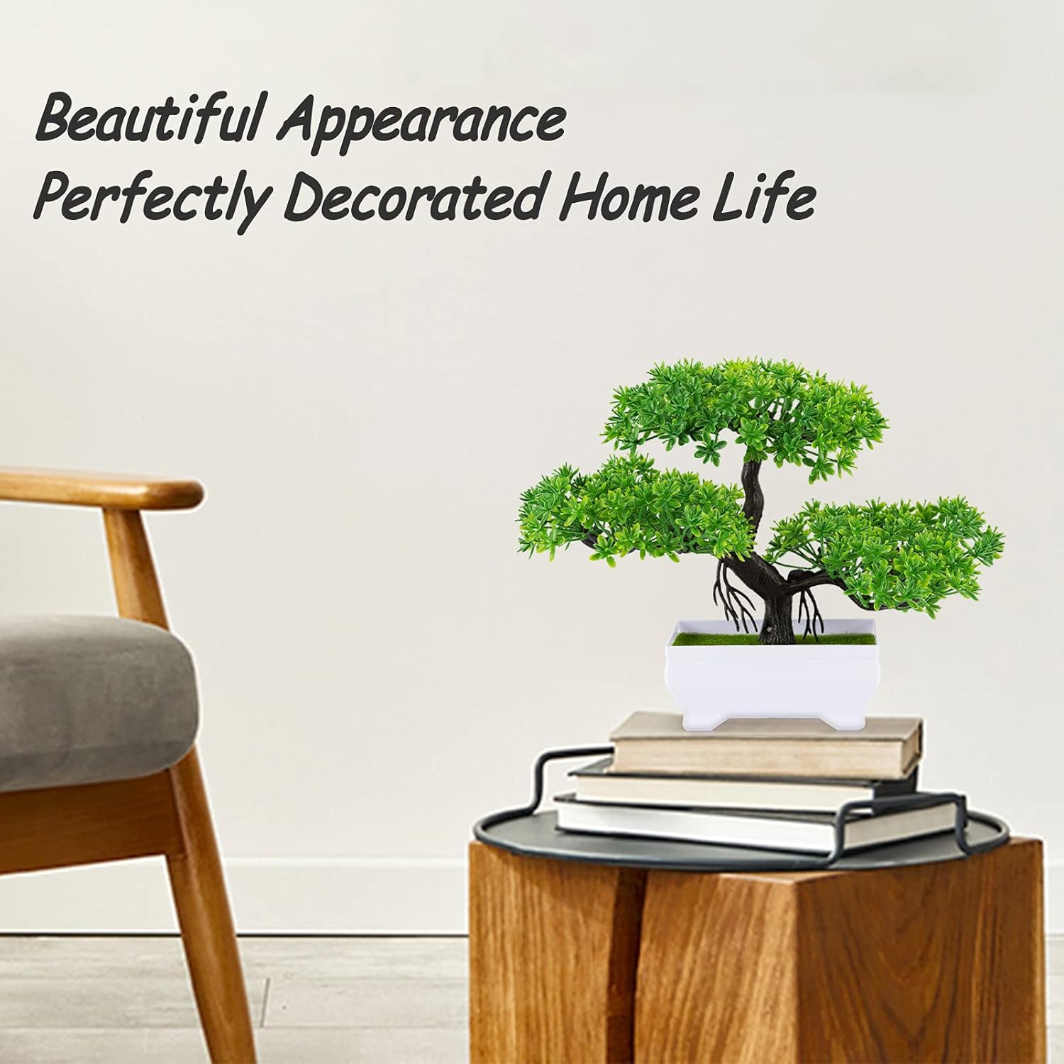 1 ชิ้นสีเขียวพืชประดิษฐ์บอนไซต - Outdoor Furniture Green บทวิจารณ์และราคา