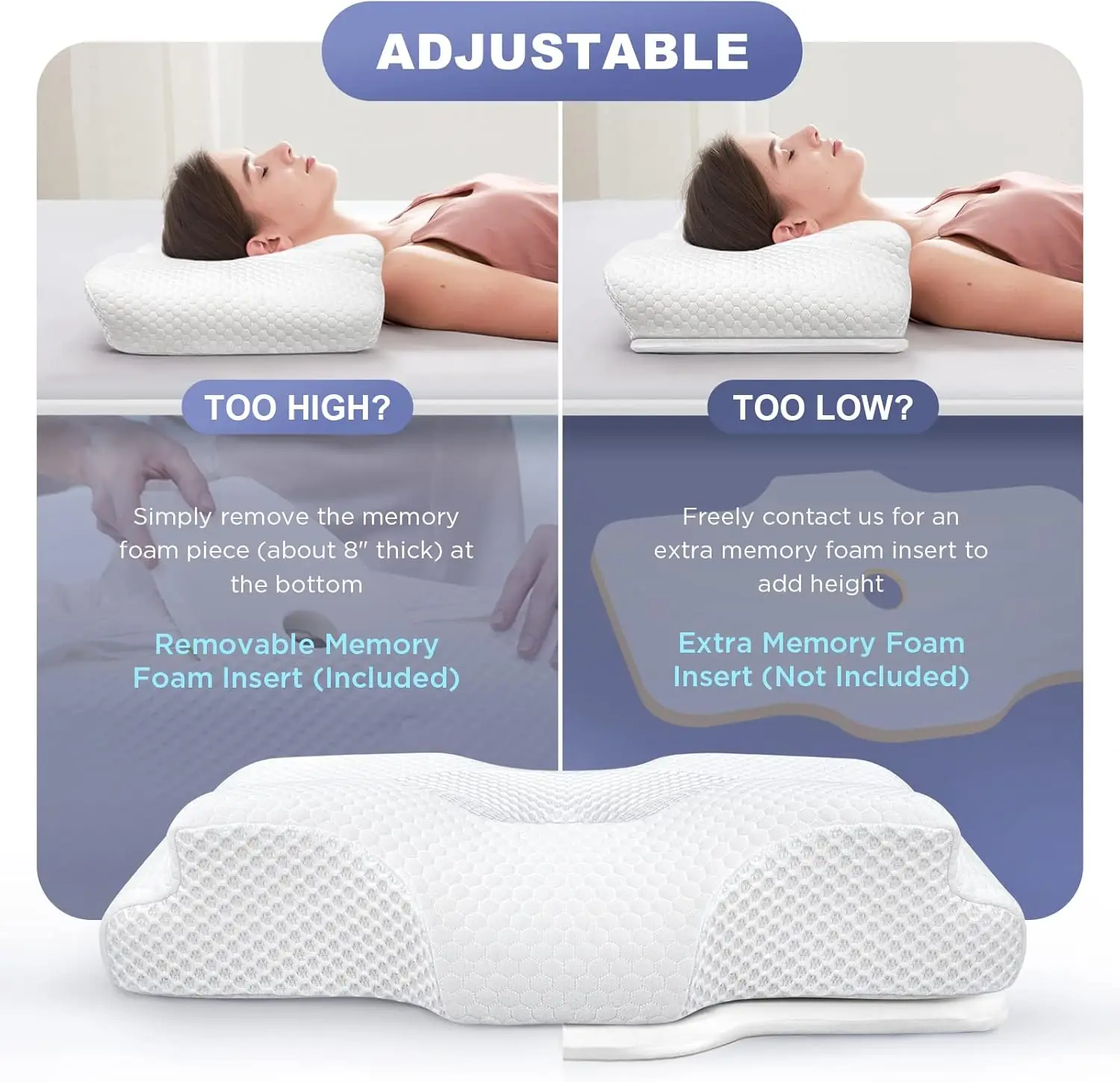 หมอนรองคอแบบปรับได้, กระดูกและ - Outdoor Furniture Plus บทวิจารณ์และราคา