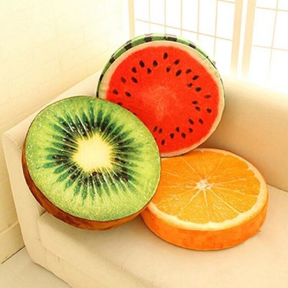 เบาะรองนั่งทรงกลมลายผลไม้สำหรั - Outdoor Furniture Pillows บทวิจารณ์และราคา