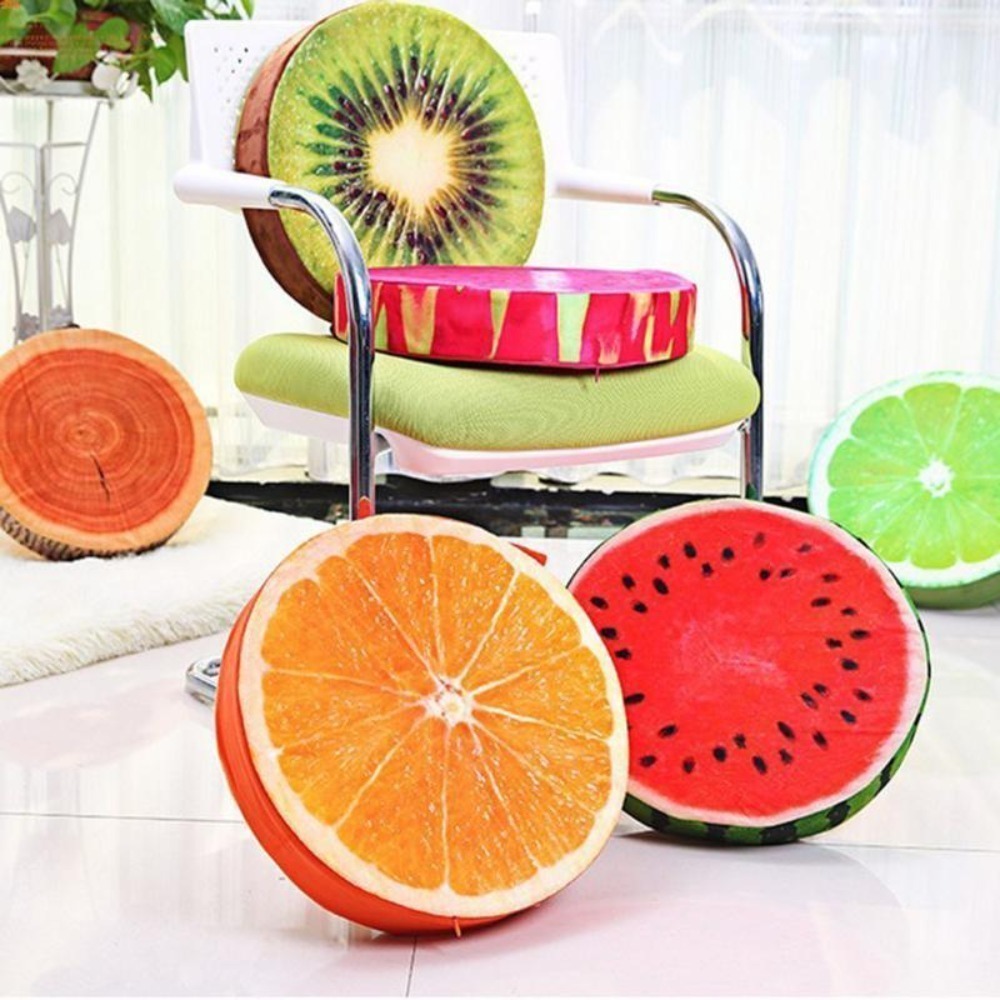 เบาะรองนั่งทรงกลมลายผลไม้สำหรั - Outdoor Furniture Pillows บทวิจารณ์และราคา