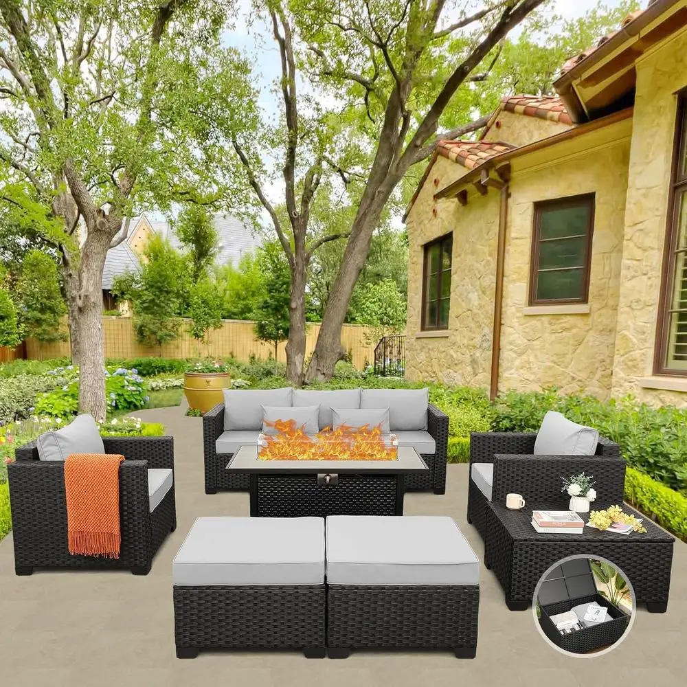 ชุดเฟอร์นิเจอร์ลานกลางแจ้ง 45  - Outdoor Furniture Fire Table บทวิจารณ์และราคา