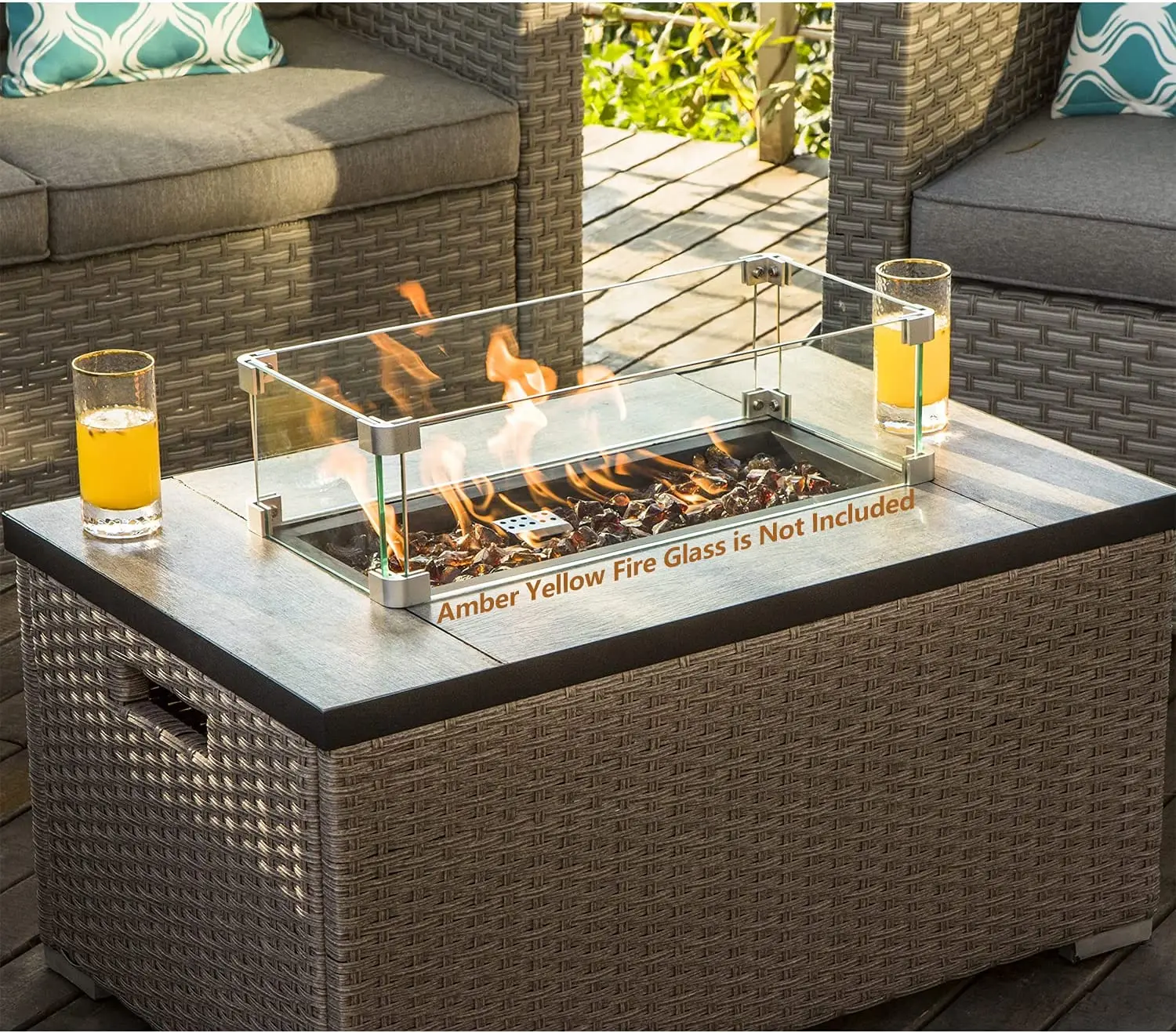 -เฟอร์นิเจอร์กลางแจ้ง 5 ชิ้นหว - Outdoor Furniture Fire Table บทวิจารณ์และราคา
