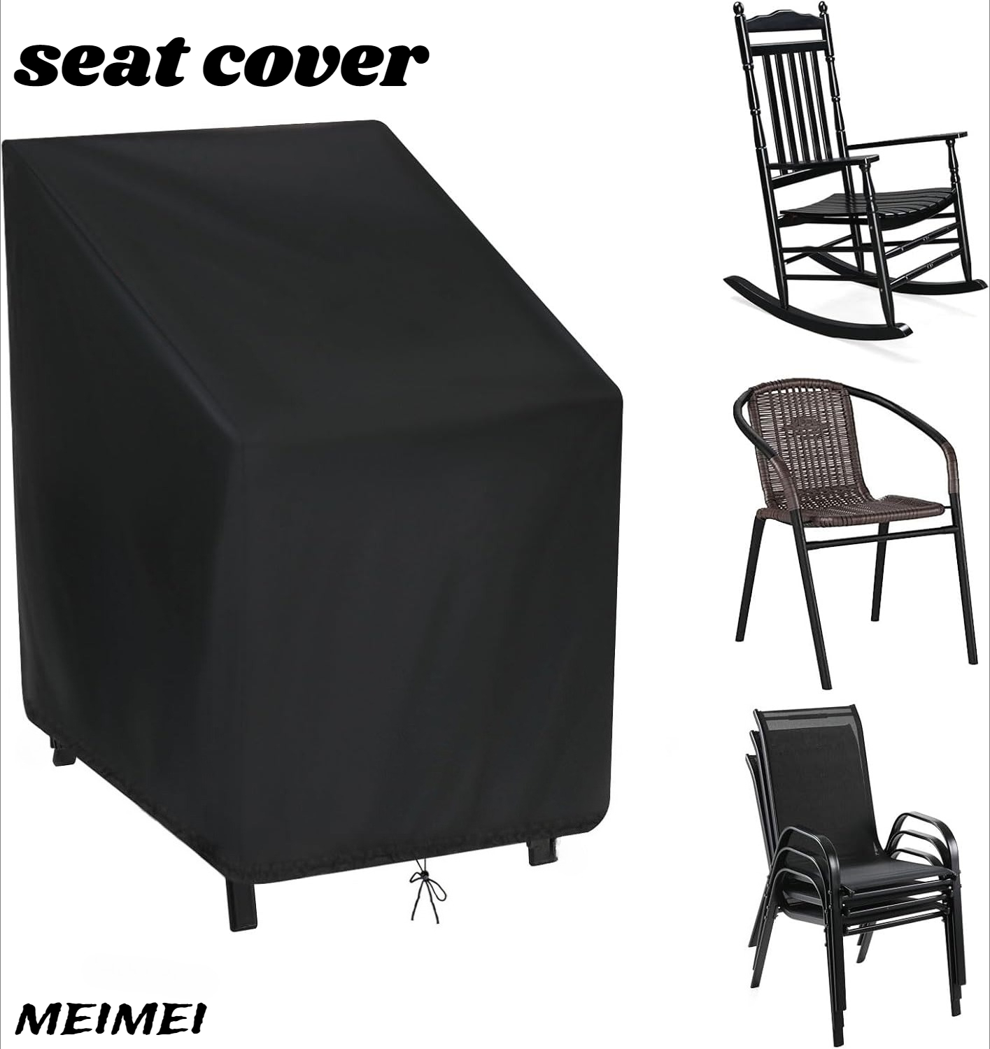 ถุงเก็บเก้าอี้แบบซ้อนกันได้ ป้ - Outdoor Furniture Covers Waterproof บทวิจารณ์และราคา
