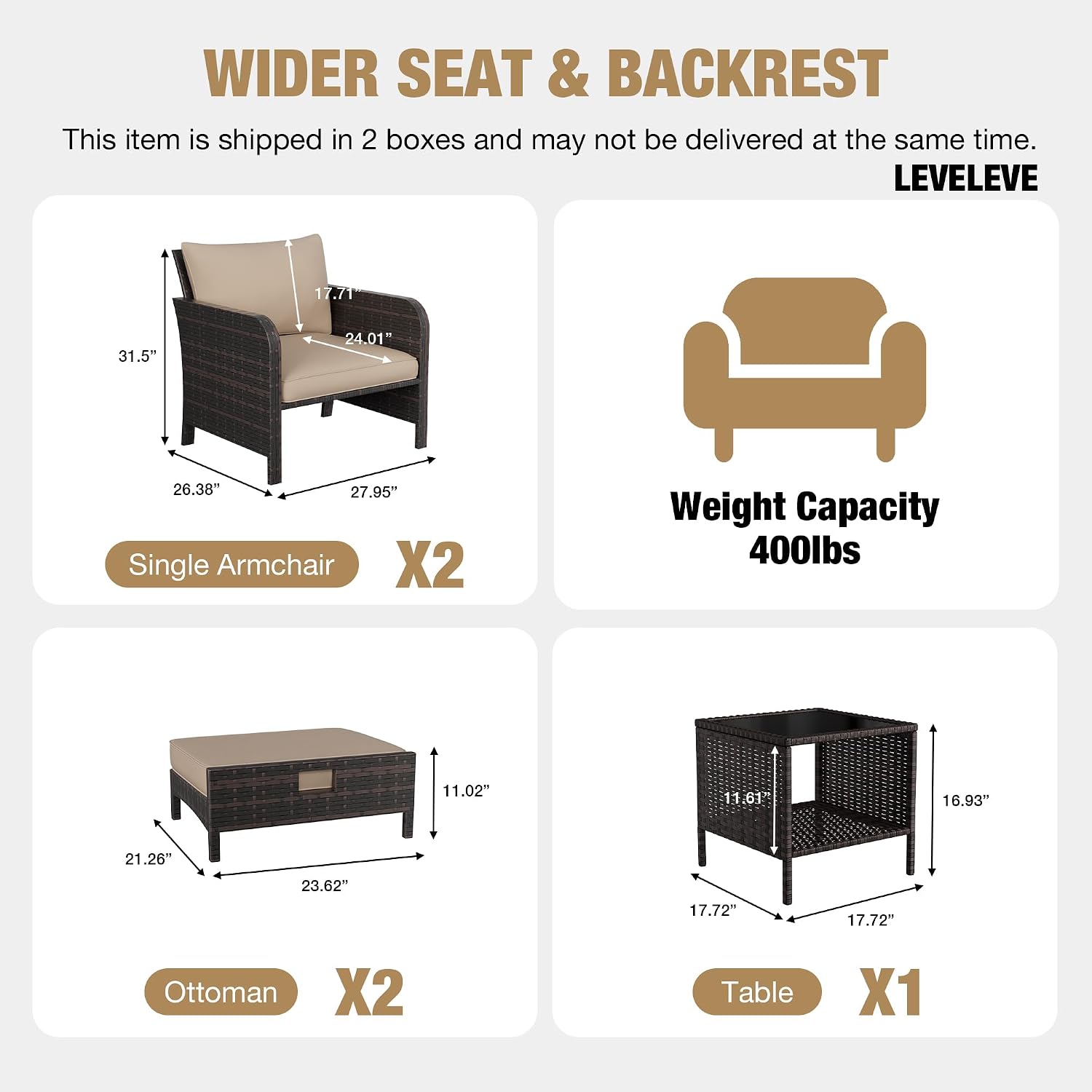 ชุดเฟอร์นิเจอร์สำหรับนั่งพักผ่ - Rattan Lounge Set บทวิจารณ์และราคา