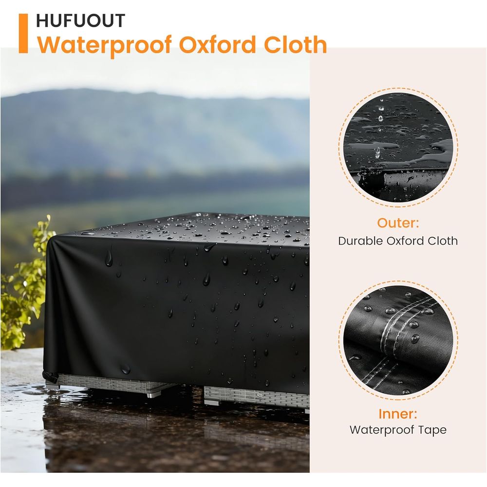 ผ้าคลุมเฟอร์นิเจอร์ลานบ้าน, ผ้ - Outdoor Furniture Covers Waterproof บทวิจารณ์และราคา