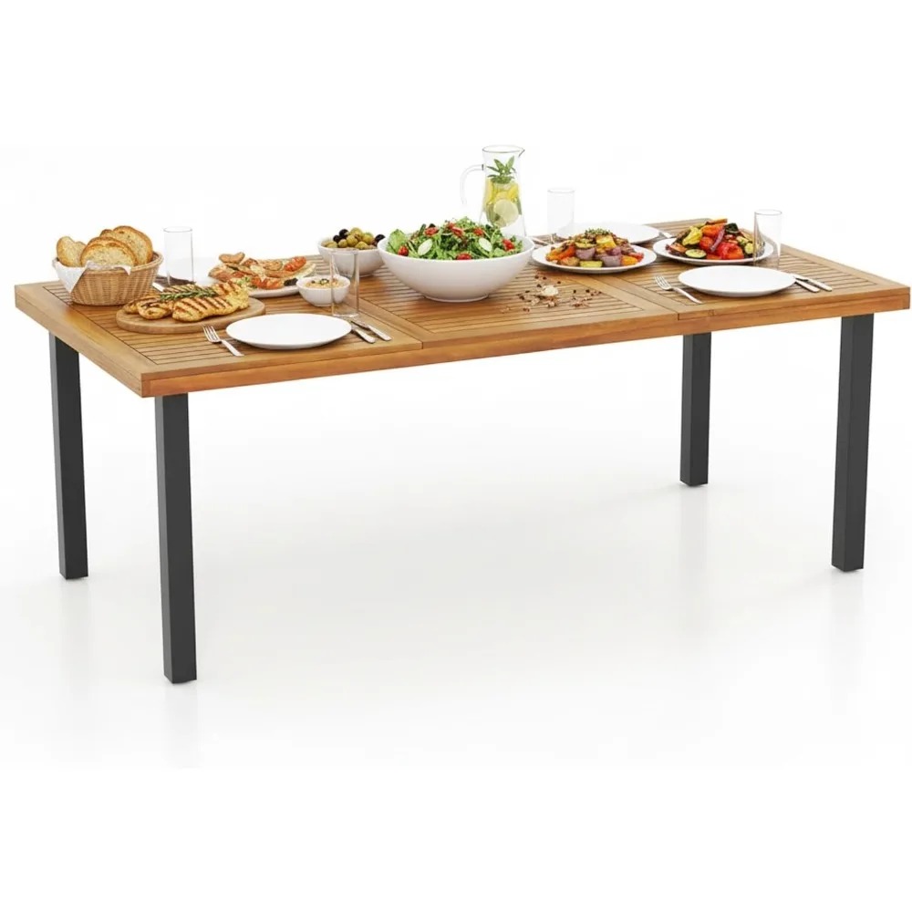 โต๊ะรับประทานอาหารไม้กระถินณรง - Outdoor Furniture Green บทวิจารณ์และราคา