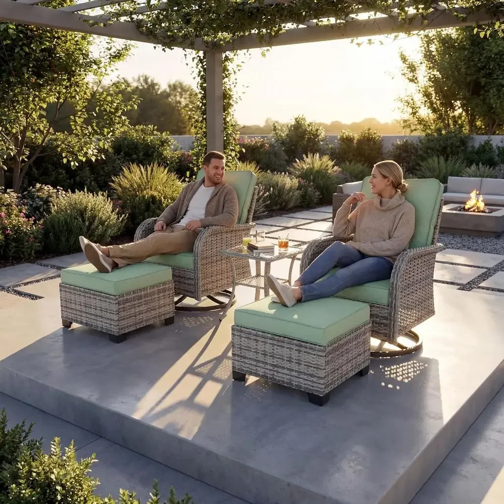 ชุดเฟอร์นิเจอร์ลานกลางแจ้ง: เก - Outdoor Furniture Green บทวิจารณ์และราคา