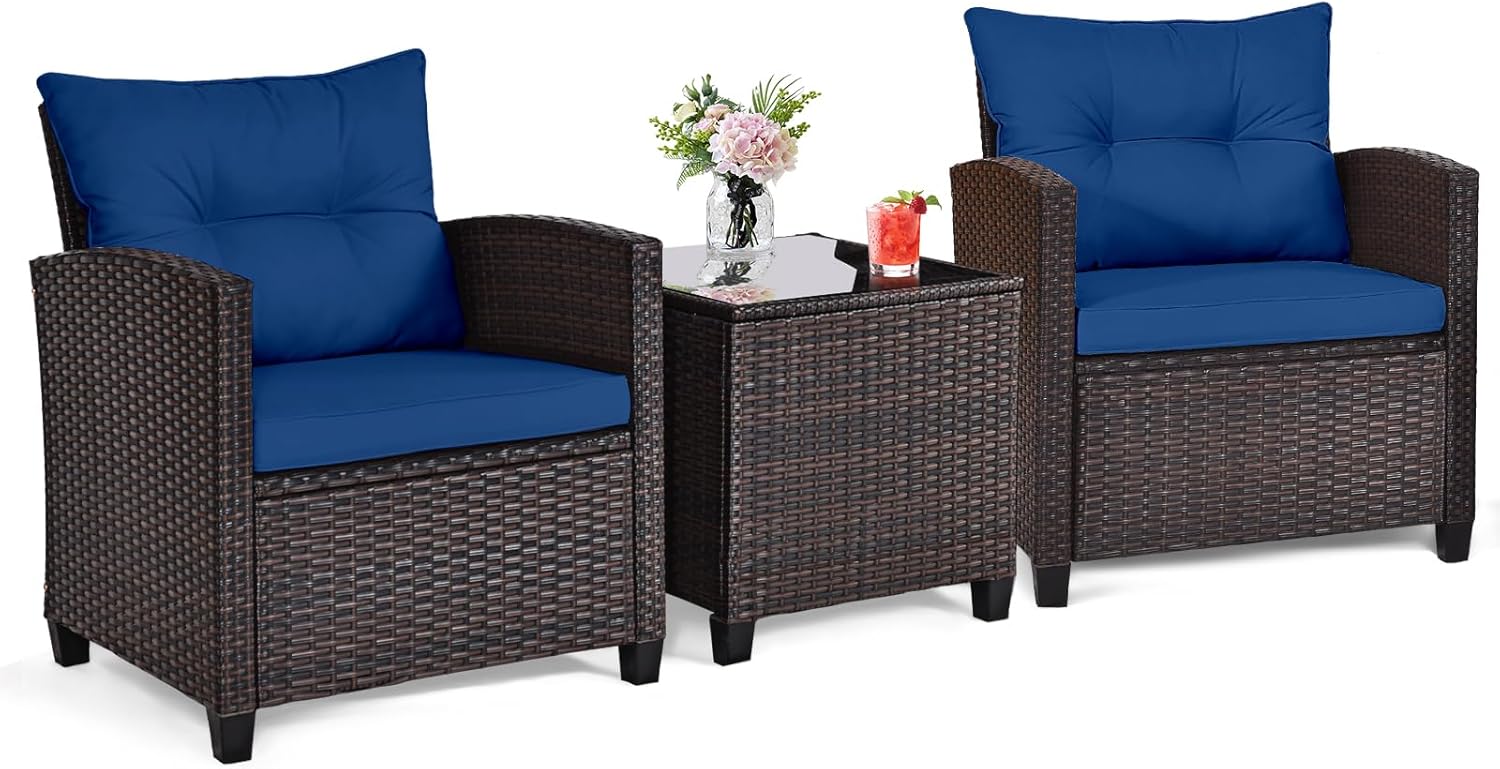 ชุดบิสโทรกลางแจ้ง 3 ชิ้น ทำจาก - Outdoor Furniture Sofa บทวิจารณ์และราคา