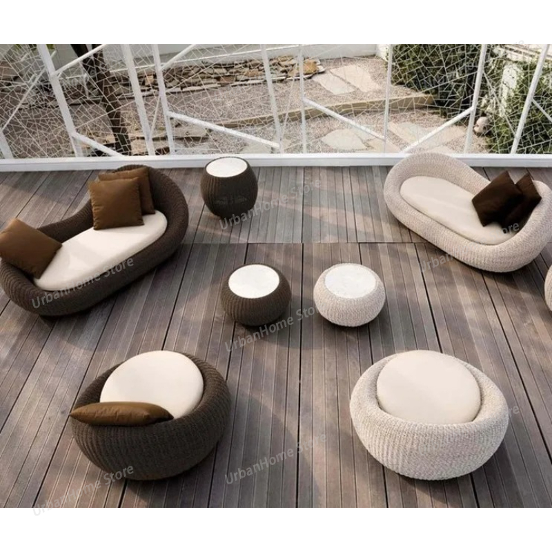 ชุดเฟอร์นิเจอร์ลานบ้านทันสมัย  - Rattan Lounge Set บทวิจารณ์และราคา