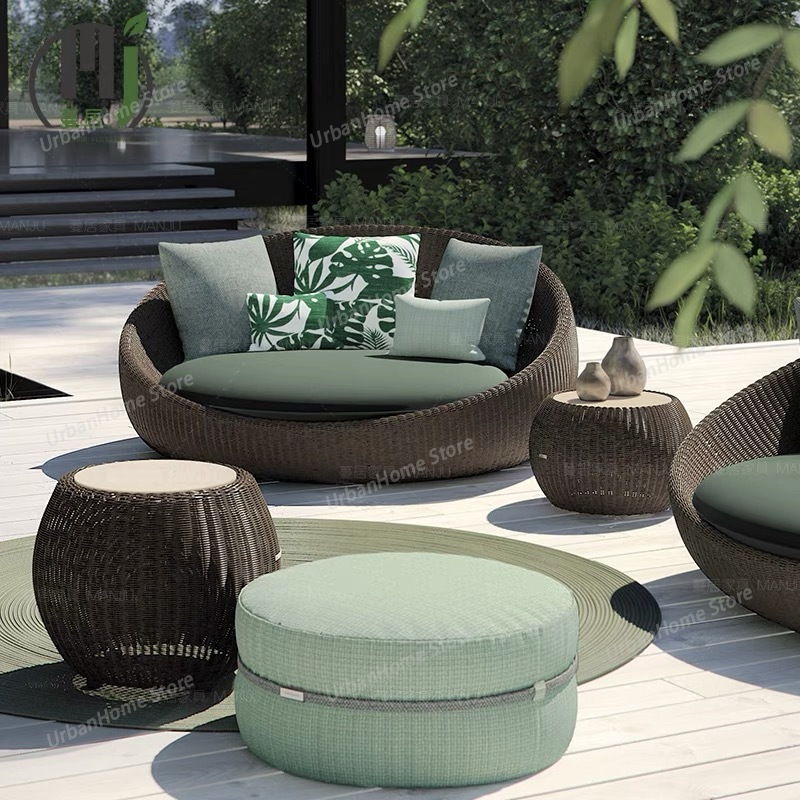 ชุดเฟอร์นิเจอร์ลานบ้านทันสมัย  - Rattan Lounge Set บทวิจารณ์และราคา